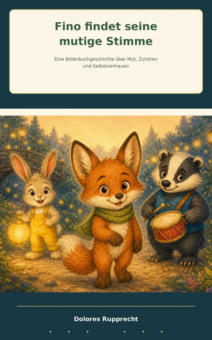 Fino findet seine mutige Stimme – Buchmotiv