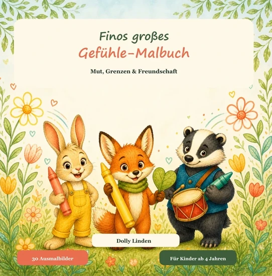 Finos großes Gefühle-Malbuch – Buchmotiv